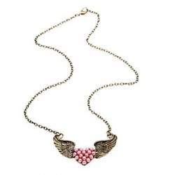 Cheap 2013 spring new angel wing heart necklace N29