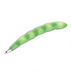 Cheap Pea Shaped Blue Ink Ballpoint Pen with Magnet (Green)