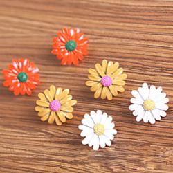 Cheap Korean version of the cute little daisy Gerbera daisy earrings small earrings (random color)