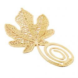 Low Price on Novelty Maple Leaves Pattern Bookmark (Golden)