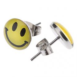 Low Price on Happy Face Stainless Steel Earrings