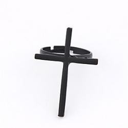 Alloy Cross Paattern Ring (Assorted Colors) Sale