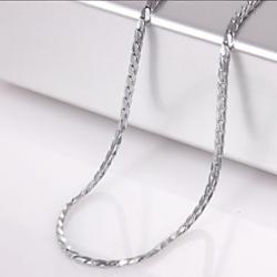 Low Price on Unisex 1MM Silver Chain Necklace NO.42