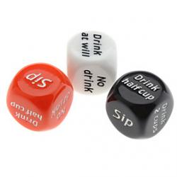 Cheap Six Sided Cubical Dice for Tipsness (Random Colors)