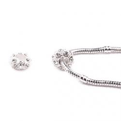 Cheap White Pandora Grass DIY Beads Big Hole For Necklace  Bracelet
