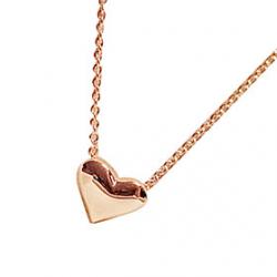 Cheap Peppers sweet golden peach heart necklace collarbone chain N496