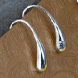 Cheap E004 Wholesale 925 silver earring 925 silver fashion jewelry earring Water Drop Earrings