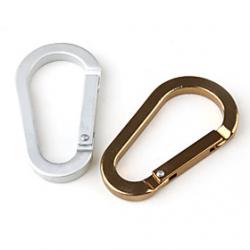 Low Price on 6mm - Shaped Aluminum Carabiner (Random Color)