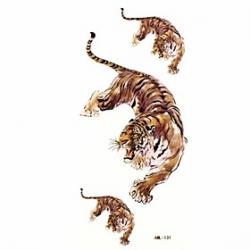Low Price on Waterproof Tiger Temporary Tattoo Sticker Tattoos Sample Mold for Body Art(18.5cm8.5cm)