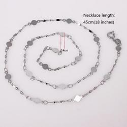 Unisex 4MM Silver Chain Necklace NO.58 Sale