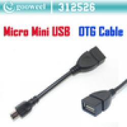 Cheap High quality Micro mini USB OTG cable for all tablet pc and mobile phone Freeshipping+DropShipping