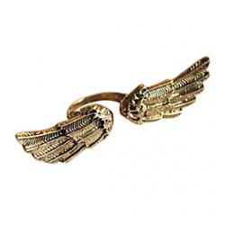 Korean Fashion Korean Version Of The Retro Bronze Angel Wings Ring Sale