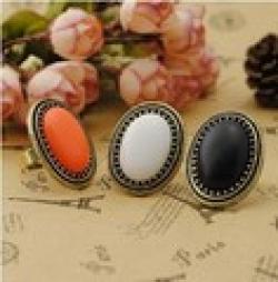 2014 new D002 Fashion round retro style big gem rings for women punk ring gift Free Sale