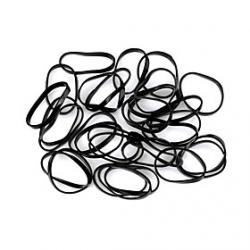 Cheap Loom Bands Small Size Black Rubber Band For Kids (35 pcs)