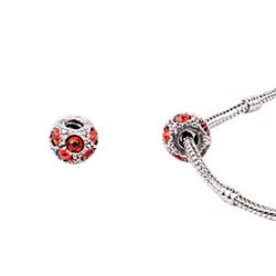 Tangerine Alloy Whorled Big Hole DIY Beads For Necklace or Bracelet Sale