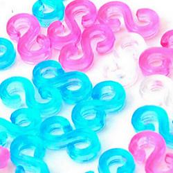 Cheap Tools or Charms for Rainbow Loom S-Clips Hot DIY Rubber Band Hook Connector(24 Pcs)