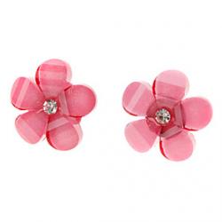 Five-leaf Flower Stainless Steel Stud Earrings Sale