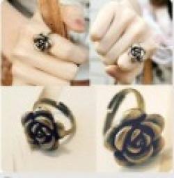 Cheap Fashion Hot Sale New Arrival  Vintage Style Cute Rose Ring R27