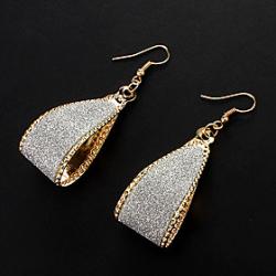 Low Price on European Style Arc-shaped Drop Alloy Earrings(Gold,Silver)(1 Pair)