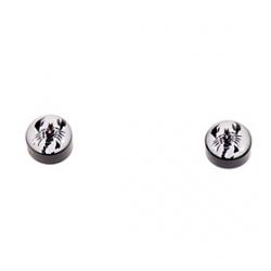 Cheap Fashion Magnet Scorpion Pattern Black Stud Earrings(1 Pair)