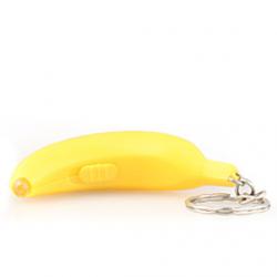 Cheap Banana Shape Led Keychain (Random Color)