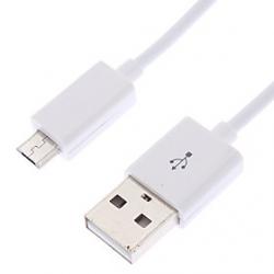 Cheap Micro USB to USB Male to Male Cable White (1M)