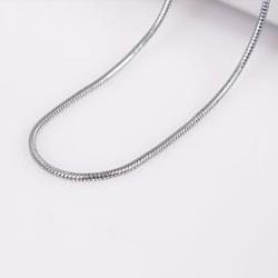 Low Price on Unisex 1MM Snake Chain Silver Chain Necklace NO.41