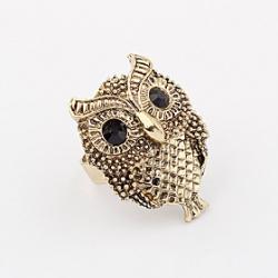 Vintage Cute Alloy Owl Pattern Ring Sale