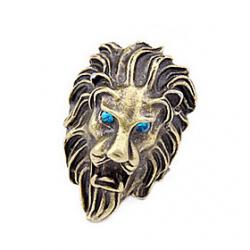 European And American Vintage Jewelry Full Three-Dimensional Lion Avatar Ring Sale