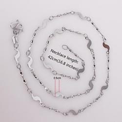 Unisex 5MM Silver Chain Necklace NO.60 Sale
