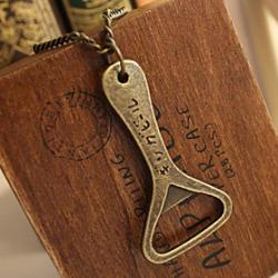 Creative Bottle Opener decapper long paragraph sweater chain necklace N79 Sale