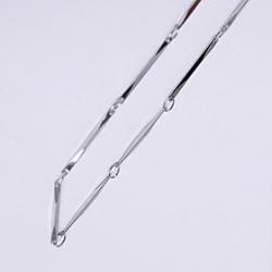 Unisex 1MM Silver Chain Necklace NO.8 Sale