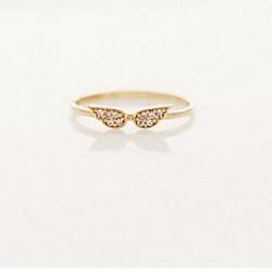 Cheap Small Angel Wings Diamond Fashion Ring