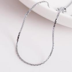 Cheap Unisex 2MM Silver Chain Necklace NO.15