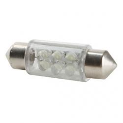 Cheap 36mm 6-LED White Light Bulb for Car (DC 12V)