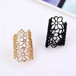 European And American Style Retro Hollow Carved Flower Ring Ring Opening Mysterious Lace R765 R766 Sale