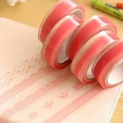 Low Price on Pink Lace Pattern Tape(Random Color)