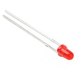 Cheap 3mm Red Light Emitting Diode LED Lamps (20 Pieces a Pack)