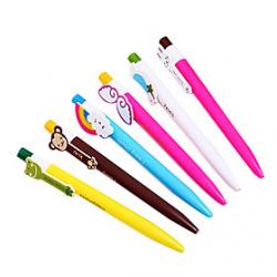 Cheap Cartoon Rainbow Color Ball Pen (Assorted Colors)