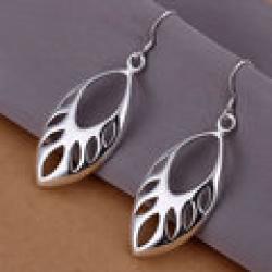 Cheap E231 Wholesale 925 silver earrings, 925 silver fashion jewelry, hollow beads earrings ytok