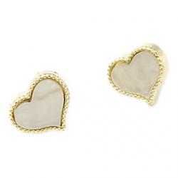 Cheap Rose Gold Color Plated Heart Shaped Alloy Earrings