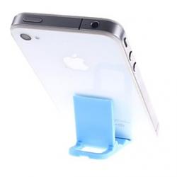 Cheap Can Be Closed or Plastic Stent Compact Plastic Stand for iPhone  (light blue)