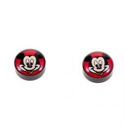 Classic 1cm Magnet Cartoon Pattern Black Stud Earrings(1 Pair) Sale
