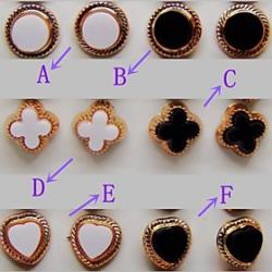 Low Price on Beautiful Fashion Clovers Heart-shaped Circle Stud Earrings