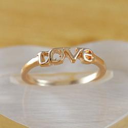 Gold Plated Love Finger Ring for Women Sale