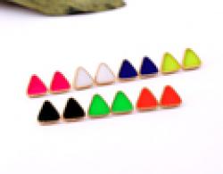 ed00186  shijie New arrival Fashion Triangle Candy Color Earrings Factory Wholesale Sale