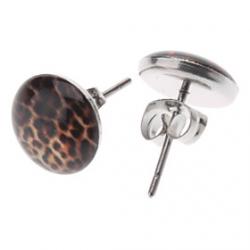 Leopard Pattern Stainless Steel Earrings Sale