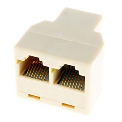 Cheap RJ45 1 to 2 LAN Network Cable Y Splitter Extender Plug
