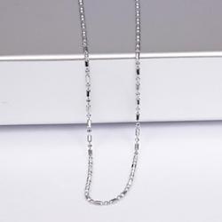 Cheap Unisex 1MM Silver Chain Necklace NO.13