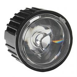 Cheap 20mm 30° Optical Glass Lens with Frame for Flashlight, Spot Light